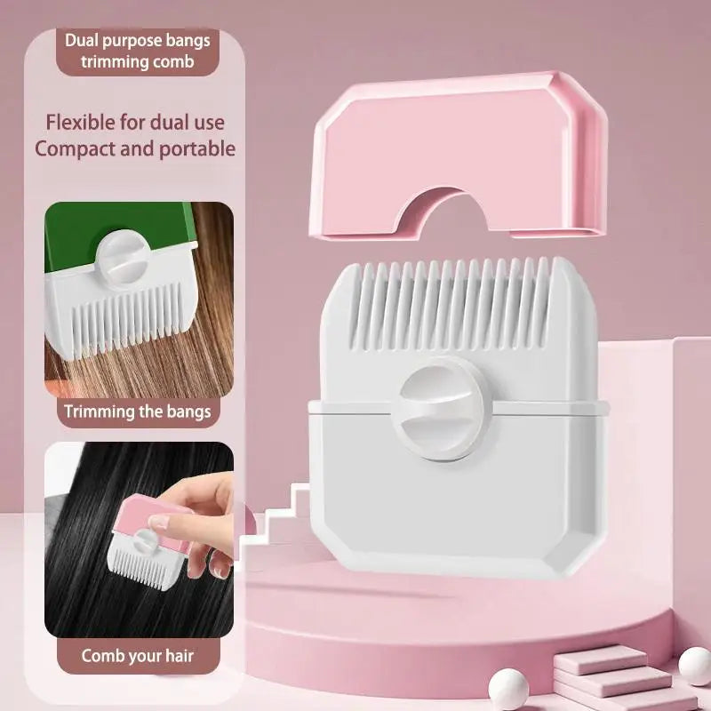1 Baby Haircut Hairdressing Comb Manual Portable Children's Hair Qme Pink