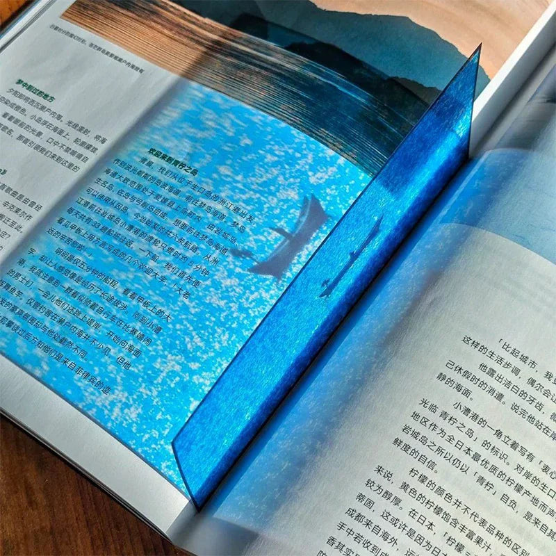 Unique Blue Sea Film Bookmark Featuring Stunning Sunrise Sunset Qme