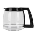 Glass Coffee Carafe Heat Resistant Coffee Pot Replacement Carafe with Handle Easy to Clean Coffee Maker Pitcher Qme for Cuisinart 14 Cup