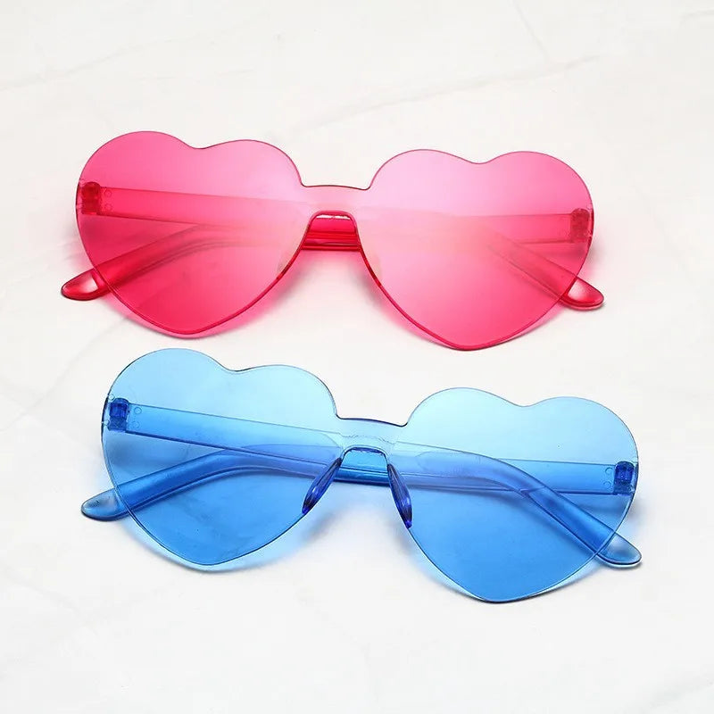 Heart Sunglasses Retail /Wholesale 5-15PCS Wedding Bachelorette Bridesmaid Beach Party Multi-Color Photo Props Gifts Qme