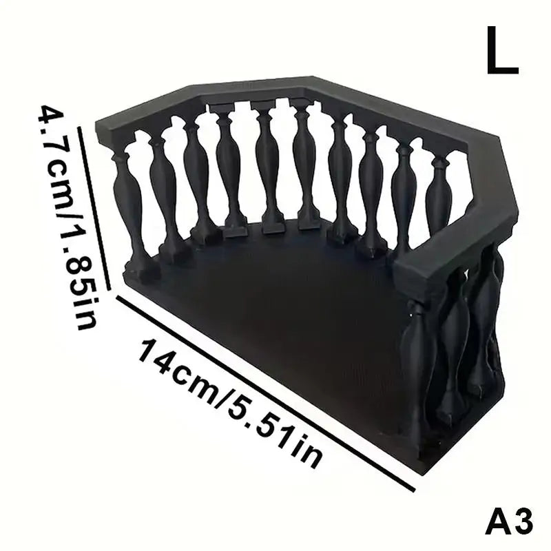 Collectors Miniature Scenes DIY Dollhouse Accessories Balcony Railing Qme A3