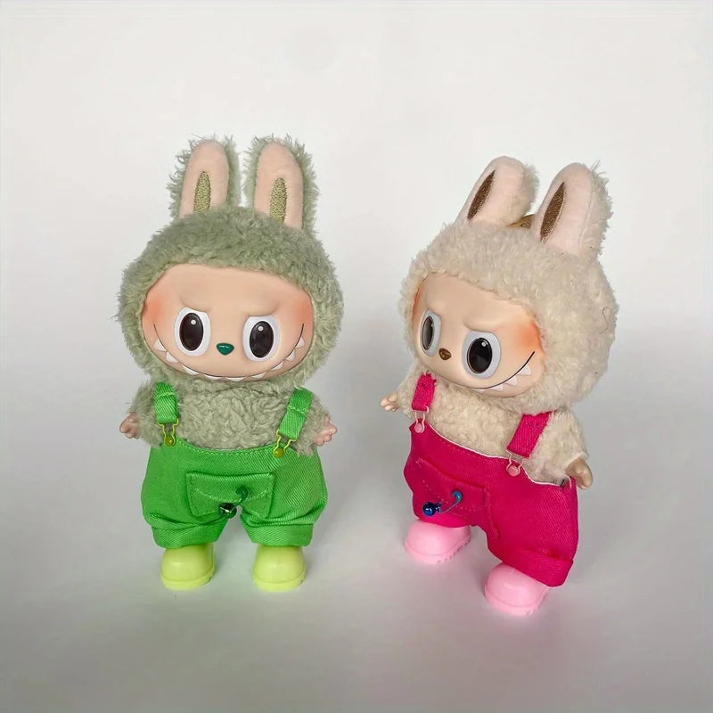 8 pairs of Labubu multi-color baby shoe accessories, suitable for 17cm dolls, can be paired with different clothing (shoes only) Qme