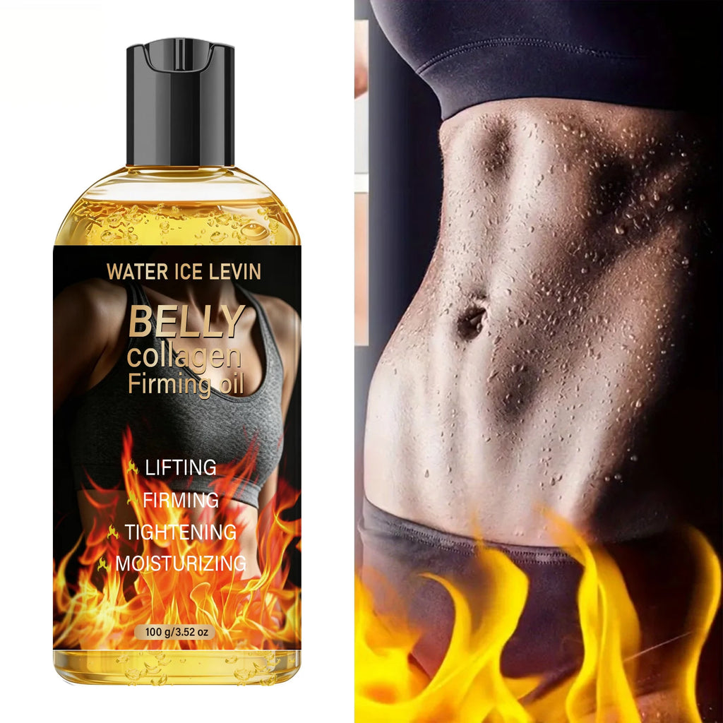 Collagen Firming Oil for Belly Skin, with Niacinamide & Hyaluronic Acid, Lifting & Hydrating Qme