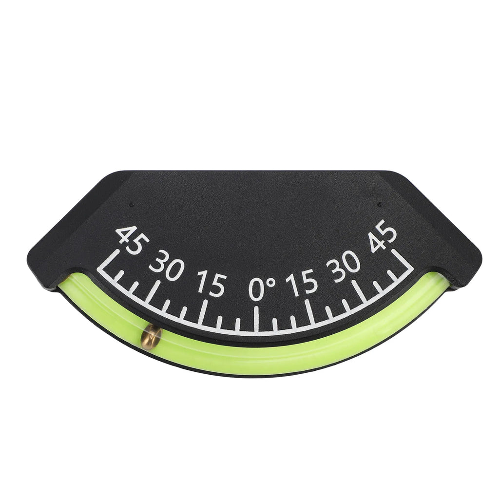 RV Inclinometer 45 Deg Inclinometer Accurate Measurement Impact Proof Easy Install for Off Road Vehicle Truck RV Trailer Boat Qme as show