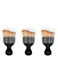 3 2 Black Car Interior Air Vents Dust Cleaning Brush Curve Heels Qme 3pcsBLACK