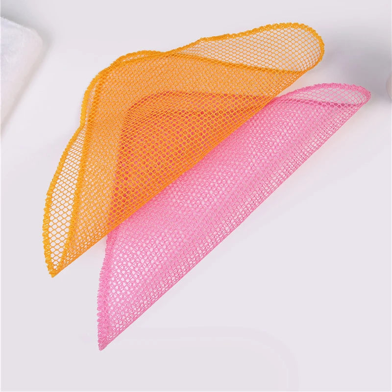 .2pcs Innovative Dish Washing Net Cloths Rapid Dry Scourer Mesh Washing Cloths Kitchen Cleaning Tool Cleaning Cloths. Qme 2pcs Multicolor