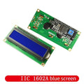 1pcs LCD1602 1602 LCD Module Blue / Yellow Green Screen 16x2 Character LCD Display PCF8574T PCF8574 IIC I2C Interface 5V Qme 1pc