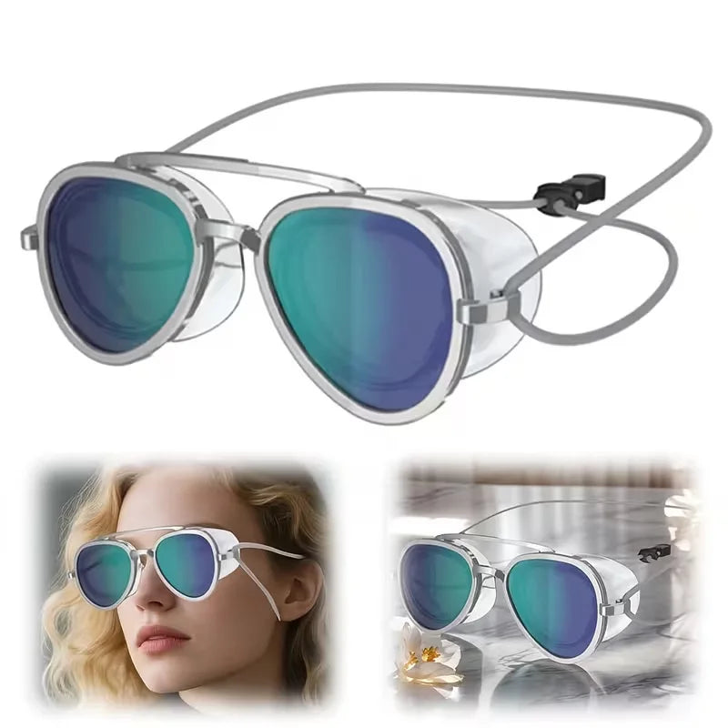 Full-vision Anti-fog Swimming Goggles Adults Mirror Lens Sun Qme