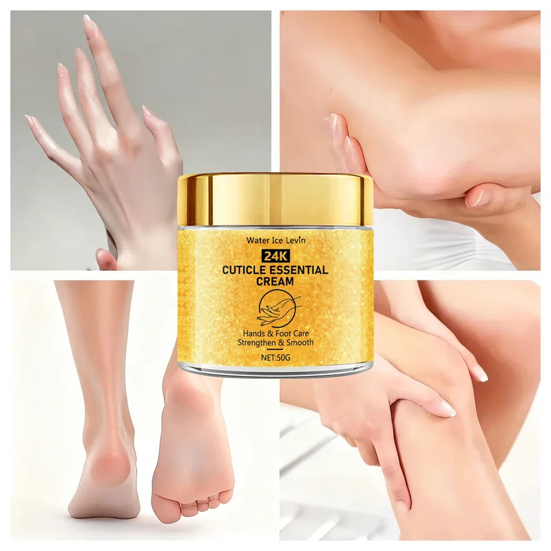 Cuticle Essential Cream with Bee Venom & Shea Butter - Strengthening & Smoothing Hand and Foot Care for Moisturized Skin Qme