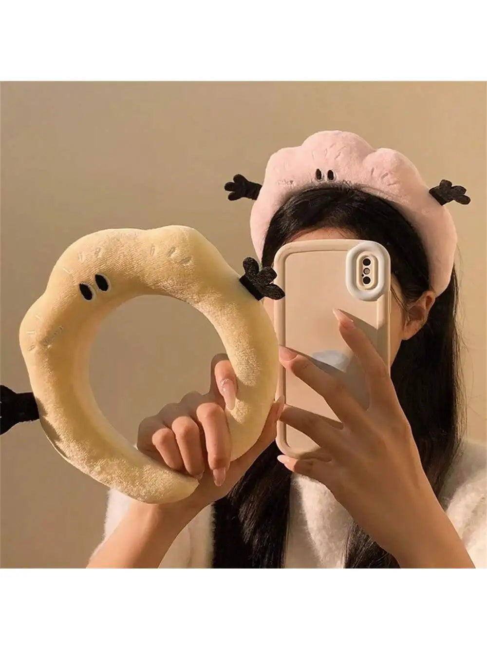 Relax Cartoon Funny Cute Headband Creative Twist Girl's Head Cloud Qme