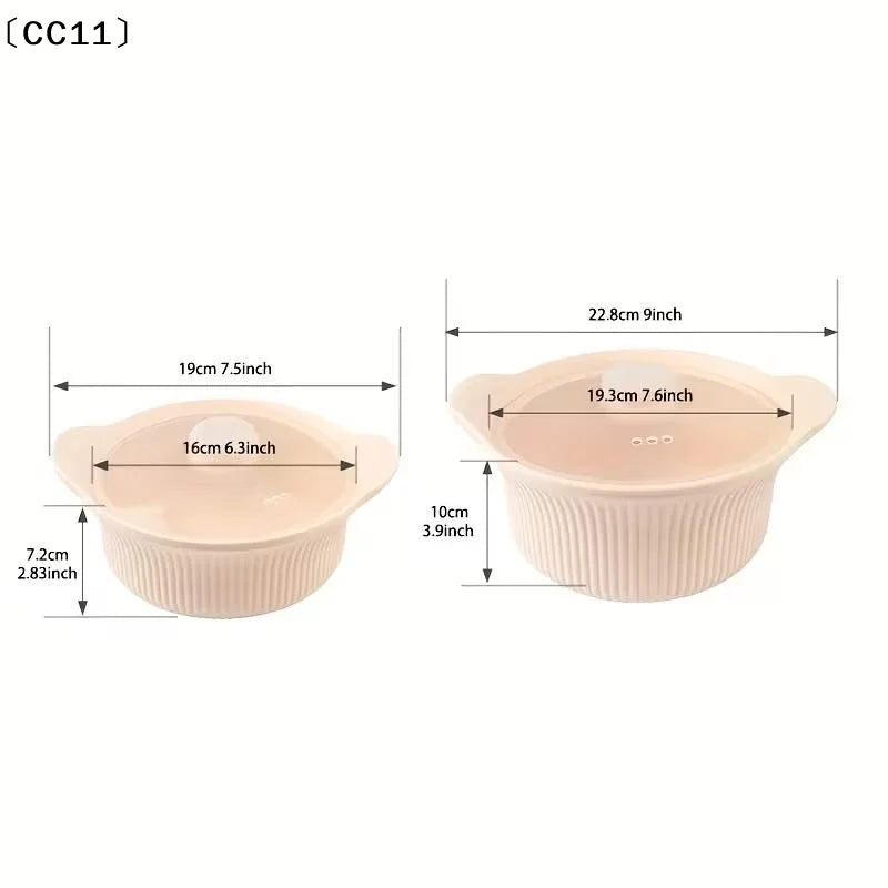 Silicone Pizza Dough Box Lid Bread Fermentation Basket Non-stick Qme