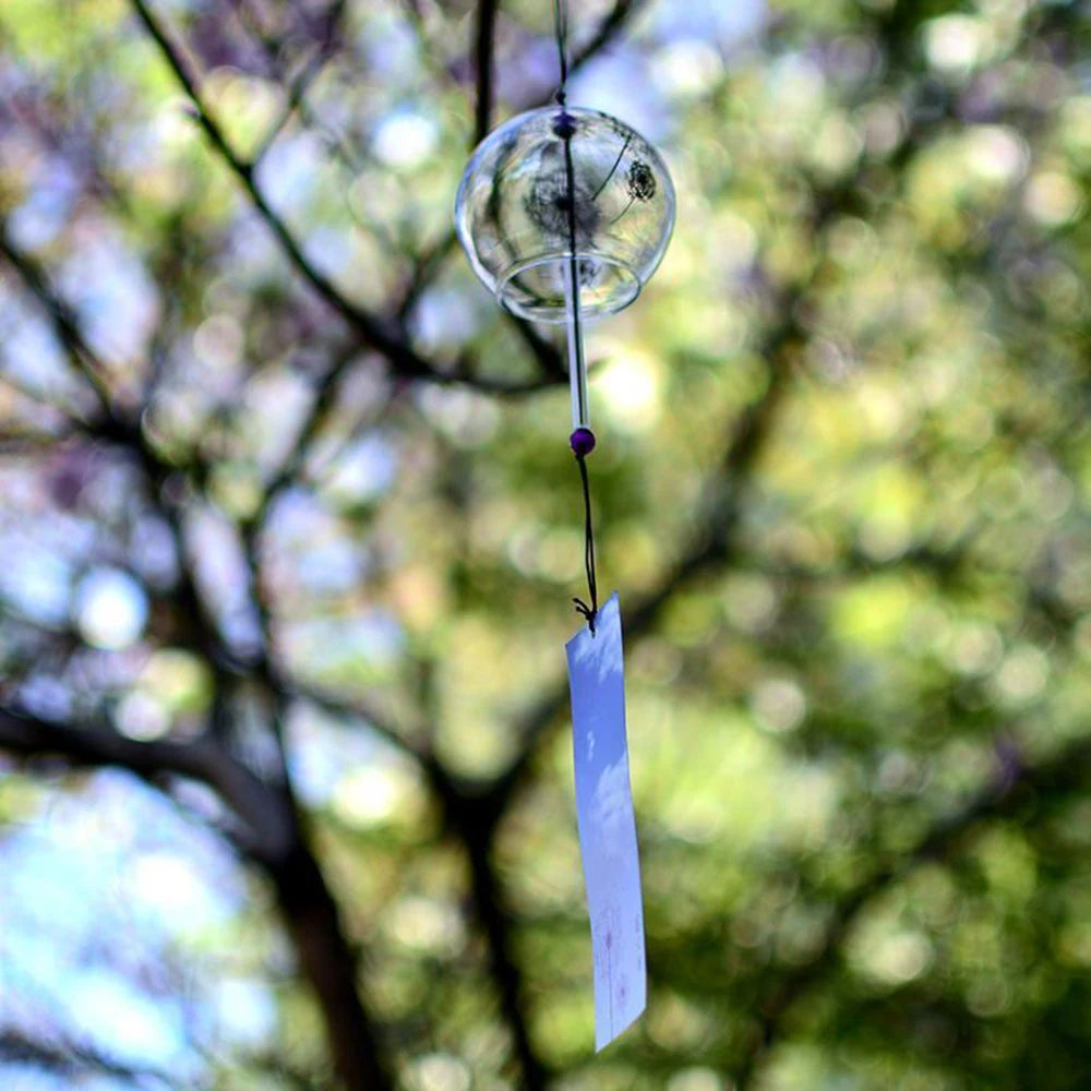 Garden Wind Bell Japan Wind Chimes Handmade Glass Furin Spa Kitchen Office Decor japanese room decor For Home Decoration Party Qme
