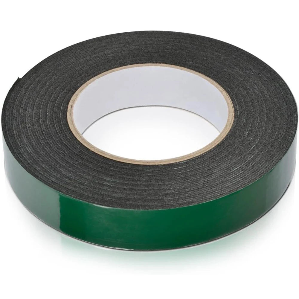 10M Double Sided Foam Tape 8-50cm Width Black PE Sponge Ultra-strong Self-adhesive Waterproof Heavy Duty Mounting Tape for Decor Qme