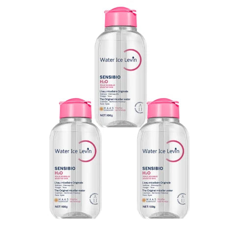 Sensibio H2O The Original Micellar Water for Sensitive Skin，Gently Cleanses, Removes Makeup，Hydrates，with Lactic Acid, Collagen Qme PURPLE 100g