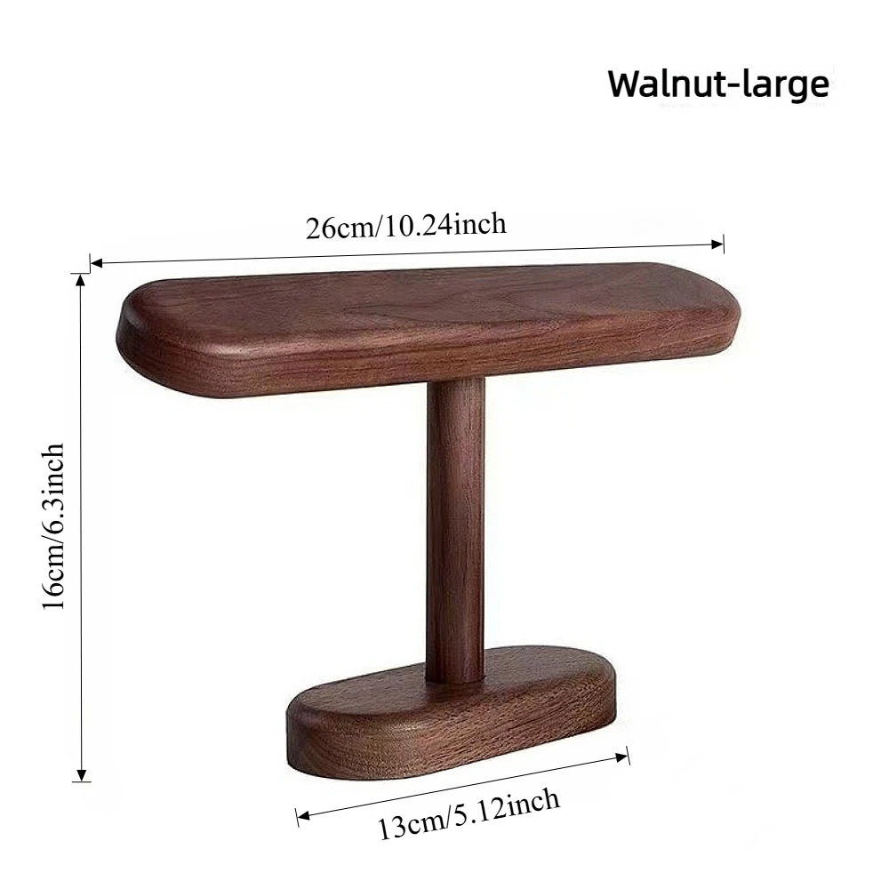 Multi Hanging Beech Walnut Wood Rack Watch Jewelry Holder For Necklaces Anklets Counter Storage Shop Exhibition Organizer Qme walnut-Big