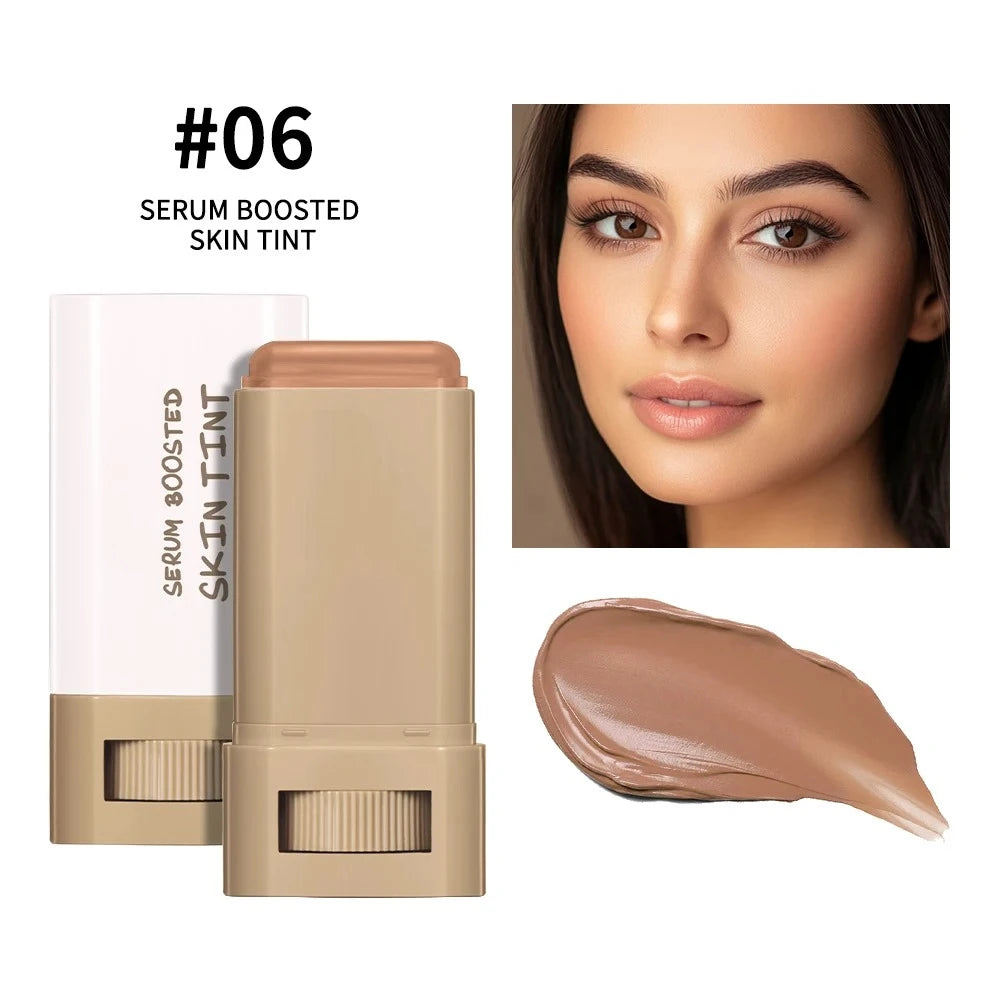 Stick Foundation Balm Serum Boosted Skin Tint Smooth Plumper Hight Qme Color 6