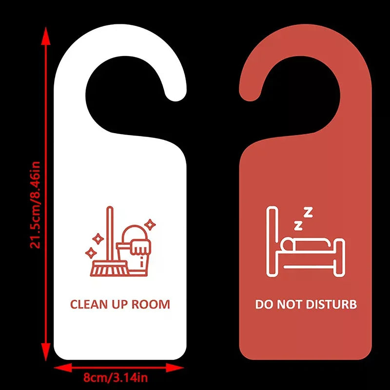 Do Not Disturb Door Sign Hanging Shop Pendant Room Cleaning Qme