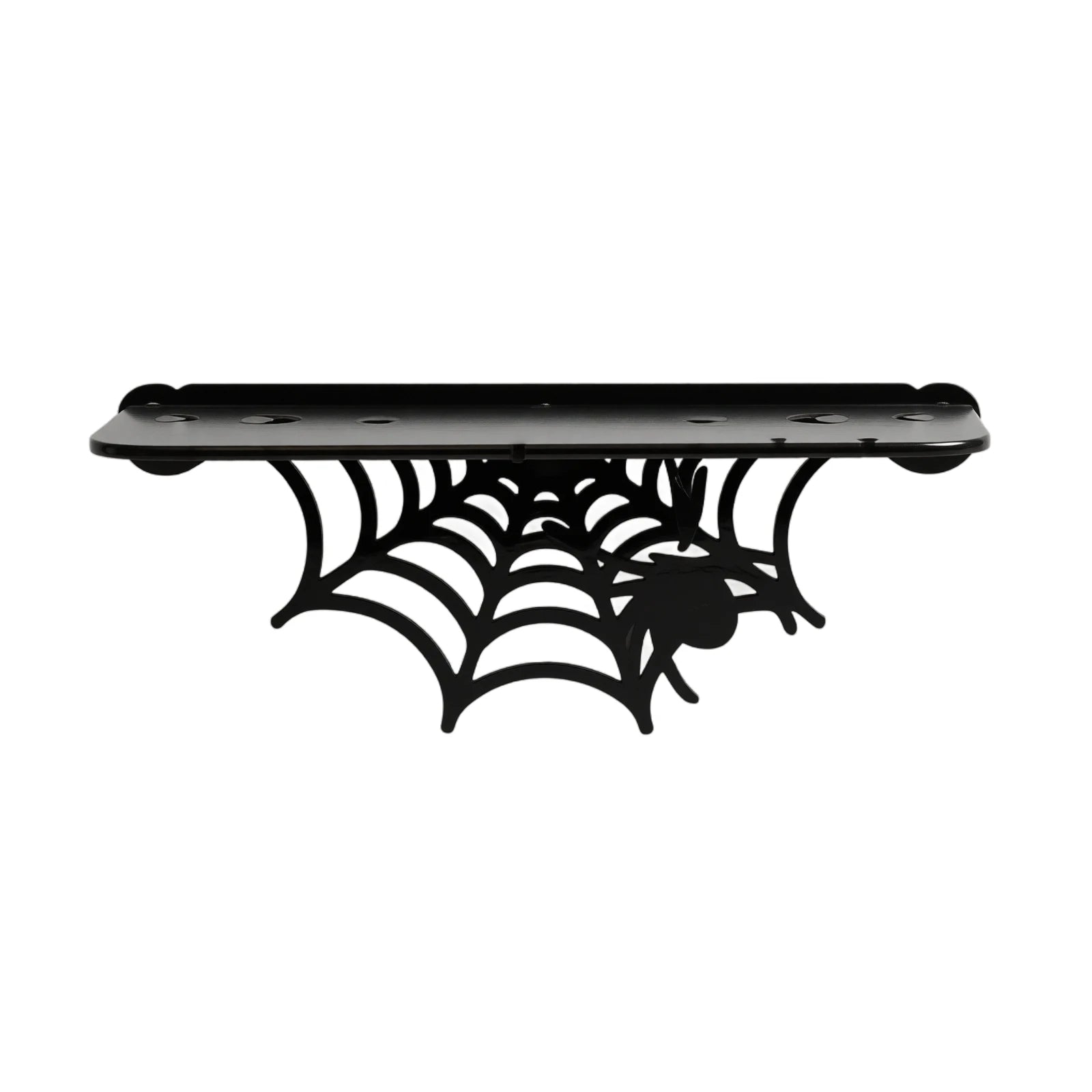 Gothic Style Wooden Spider Wed Wall Shelf for Bedroom Living Room Storage Rack Halloween Party Decorative Props Qme A One Size