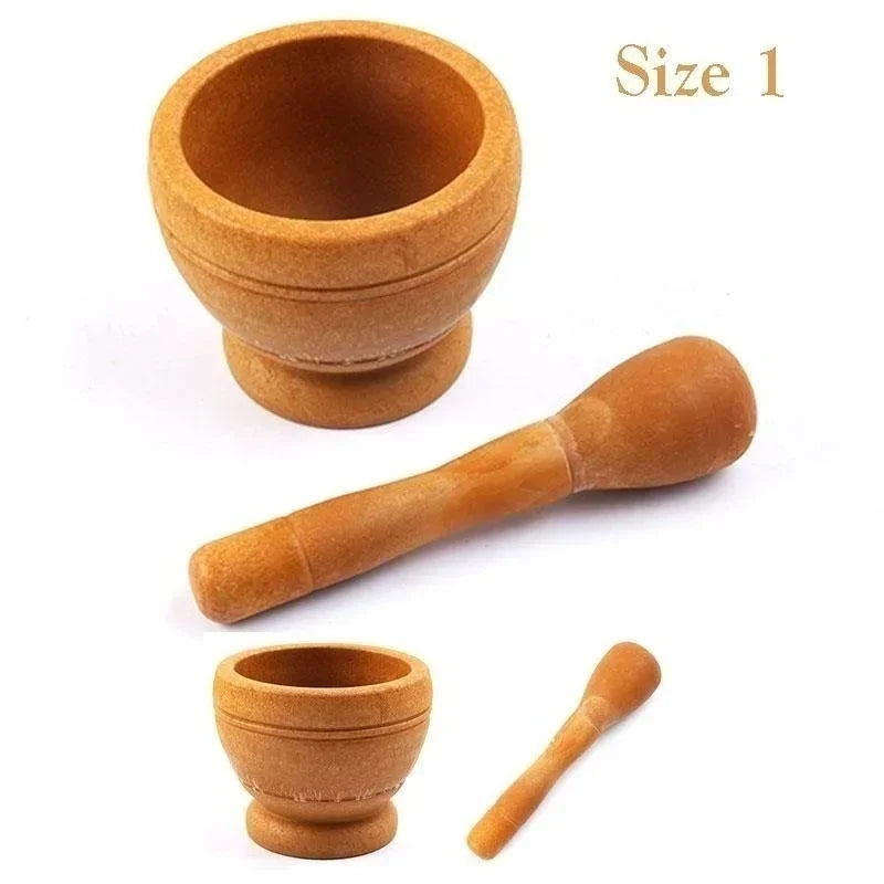 Manual Garlic Crusher Mortar Pestle Multifunctional Spice Grinder Qme Size1