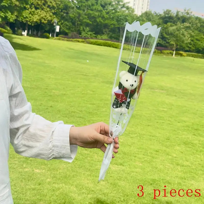 Romantic Flower Bouquet , Artificial Rose Flowers for Valentine's Day, Wedding Party Table Decor, DIY Anniversary Gift Ornament Qme A6