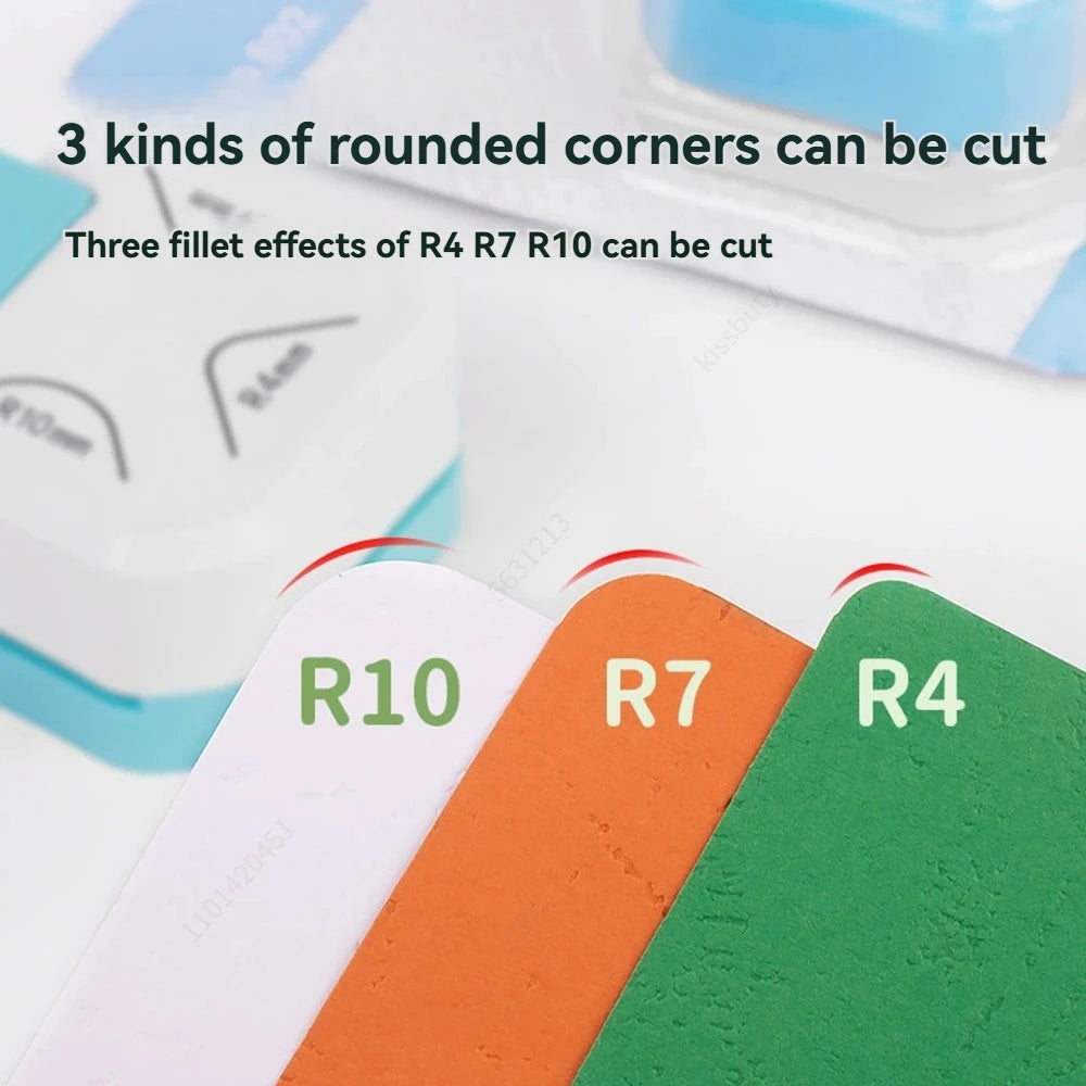 Corner Rounder Punch 3 in1 R4/R7/R10mm Round Corner Trimmer Cutter for Card Craft Scrapbook Wrapping Paper Sticker Qme