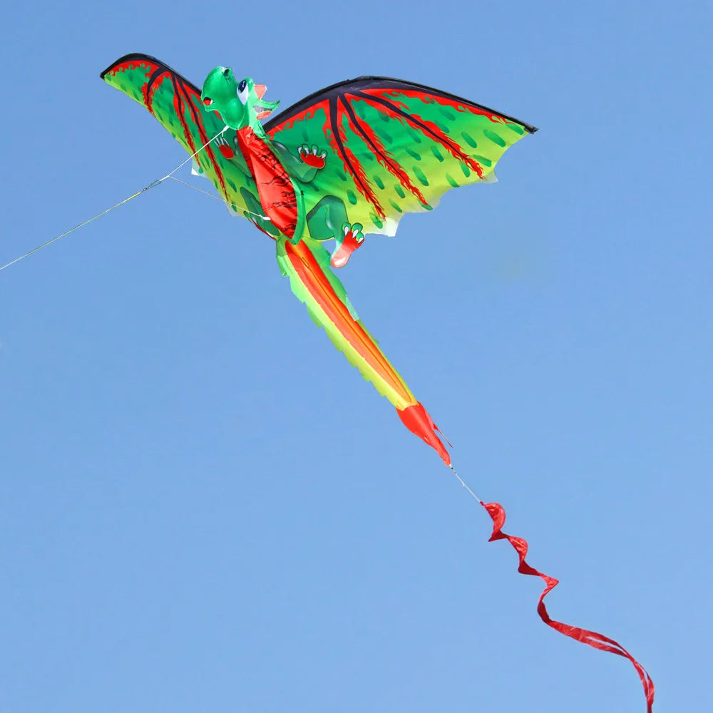 3D D-ragon K-ite Kids Toy Outdoor Flying Activity Game Children With Tail Unique Flying Dinosaur Kite Animal Kites Qme