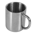 220ml Double Wall Stainless Steel Mug with Handle Portable Travel Camping Coffee Tea Milk Cup Durable Insulated Cup Qme 220ML
