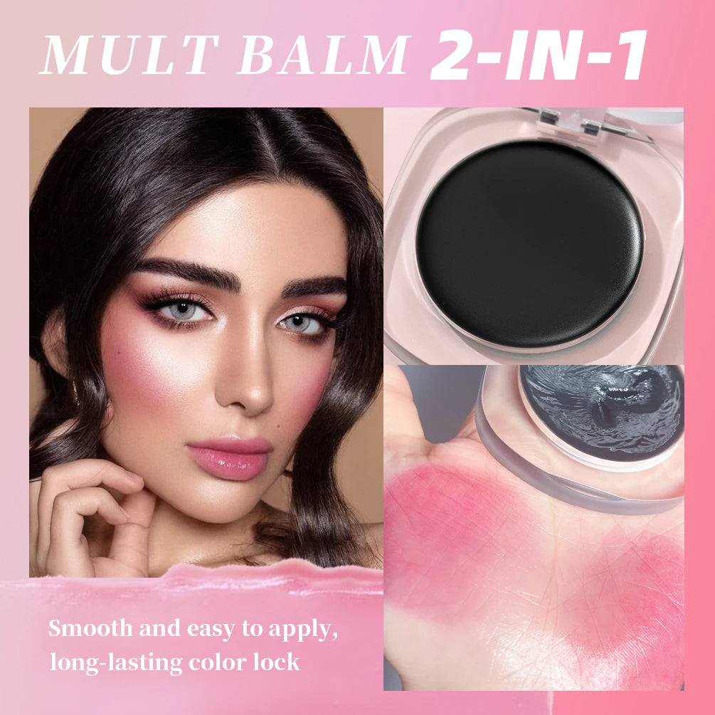 QIBEST Jelly Lipstick Moisturizing Lasting Natural Temperature Change Color Lip Balm Nouritious Makeup Lip Satin Tint For Women Qme