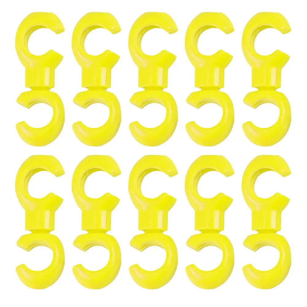 10Pcs/Set S Buckle Bike Brake Derailleur Shift Clips Buckle Cable Line Tube Rotatable MTB Brake Line Clip Ring Clasp Qme Yellow