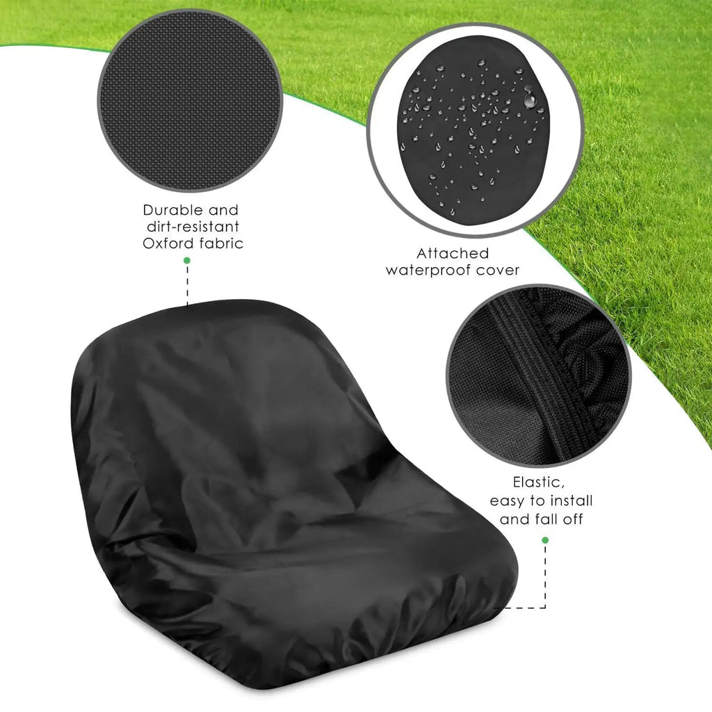 Tractor Seat Cover Rainproof Riding Lawn Mower Seat Covering Full Coverage Tractor Part Outdoor Protection for Yard Garden Field Qme