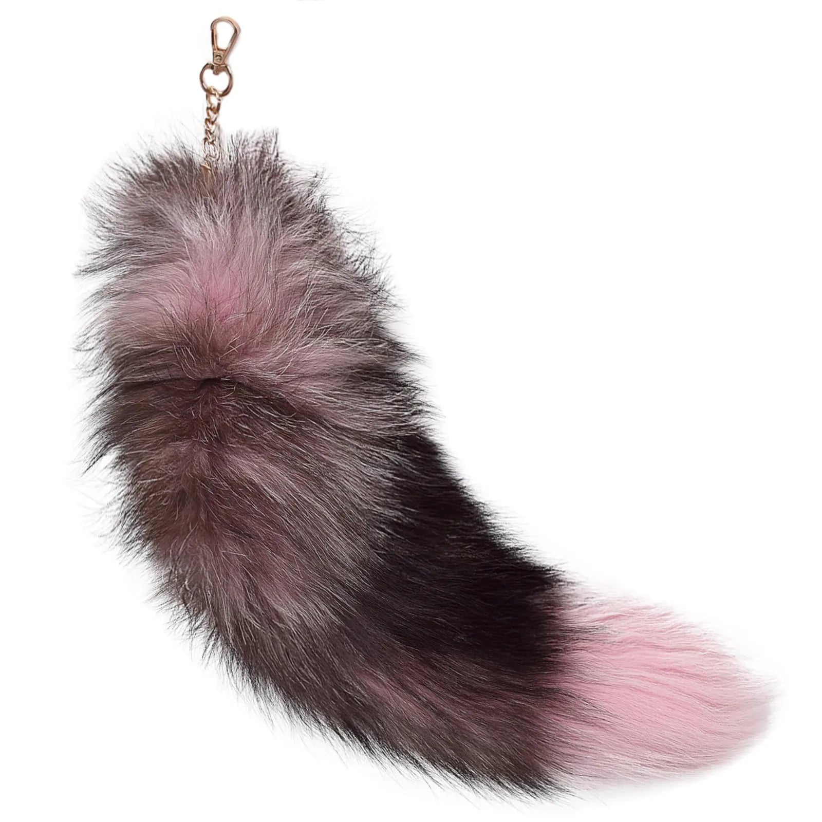 Lovely Plush-Fox Tail Bag Pendant Furry Racoon Tail Keyring Keychain Cute Pompoms Keyring Bag Decor Accessory Holiday Party Gift Qme C One Size
