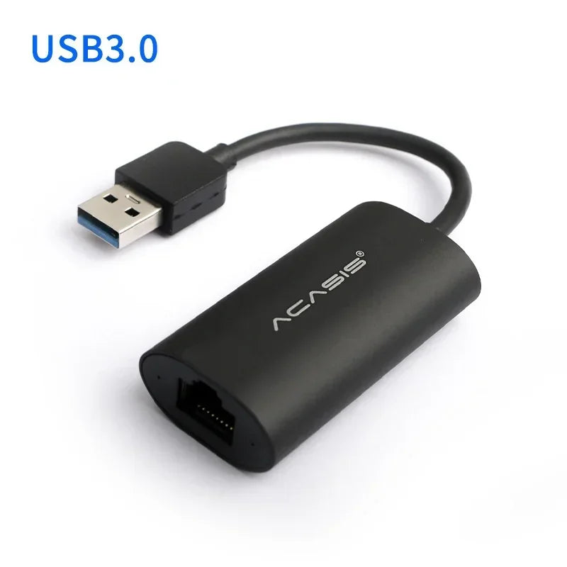 USB C Ethernet Adapter Network Card USB-C To Ethernet RJ45 Lan for MacBook Windows 7/8/10 Type C Ethernet 10/100/1000Mbps Qme