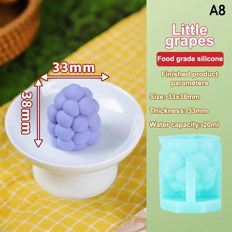 Cake Mold Ice Cream Mousse Desserts Decorating Tools 3D Fruit Shape Qme A8