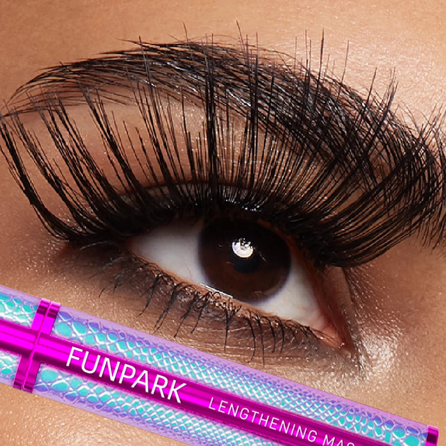 5D Black Eye Mascara Lengthened Thick Sweat Proof Silk Big Eyes Qme