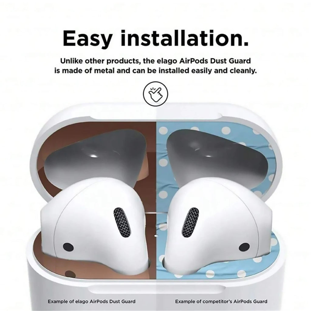 Metal Dust Sticker Protective Case Packaging Compatible Airpods 2 1 Qme