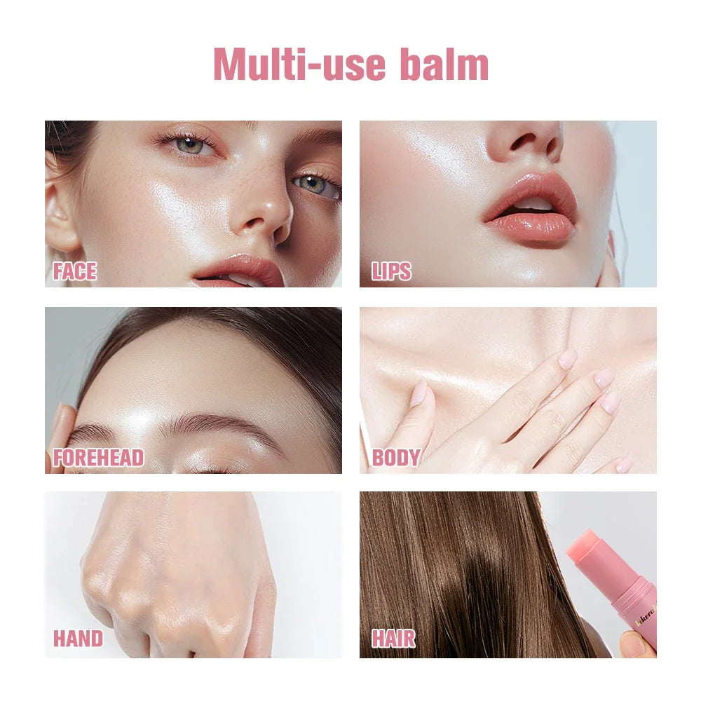 Korean Bounce Multi Balm Collagen Pink Stick Wrinkle Bounce Balm Multi Cream Dull Cosmetics Skin Care Qme
