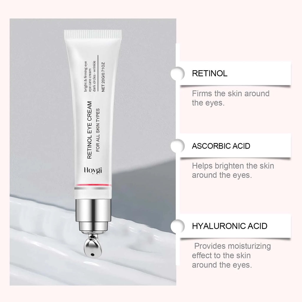 Firming Eye Cream Series Retinol & Bee Venom Peptide For Wrinkles Dark Circles Puffiness Firming Moisturizing Anti-Aging Eyecare Qme