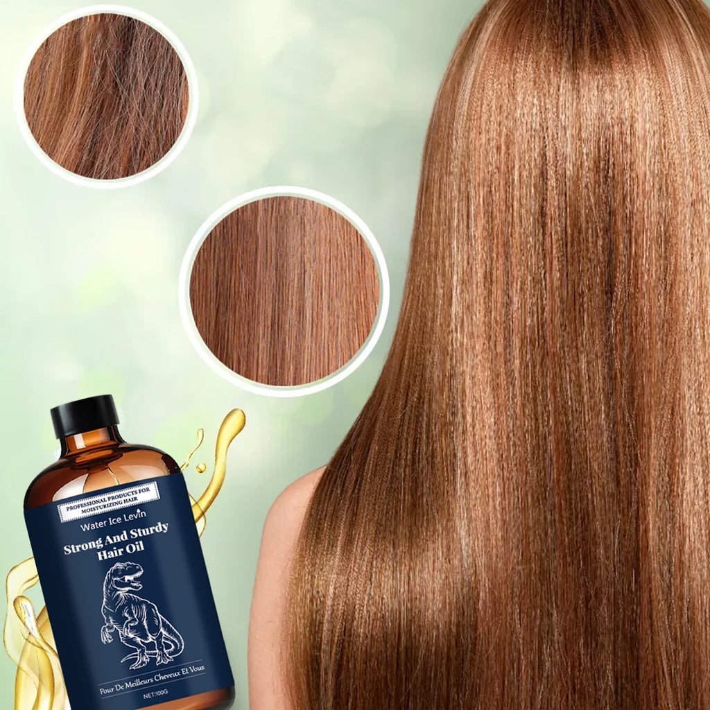 Strong & Sturdy Hair Oil with Hyaluronic Acid, Olive & Coconut Oils for Moisturized, Soft & Shiny Hair Qme