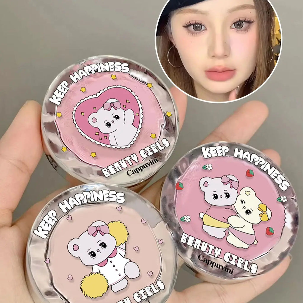 Cappuvini Bear Soft Focus Highlighter Matte Expanding Brightening Qme