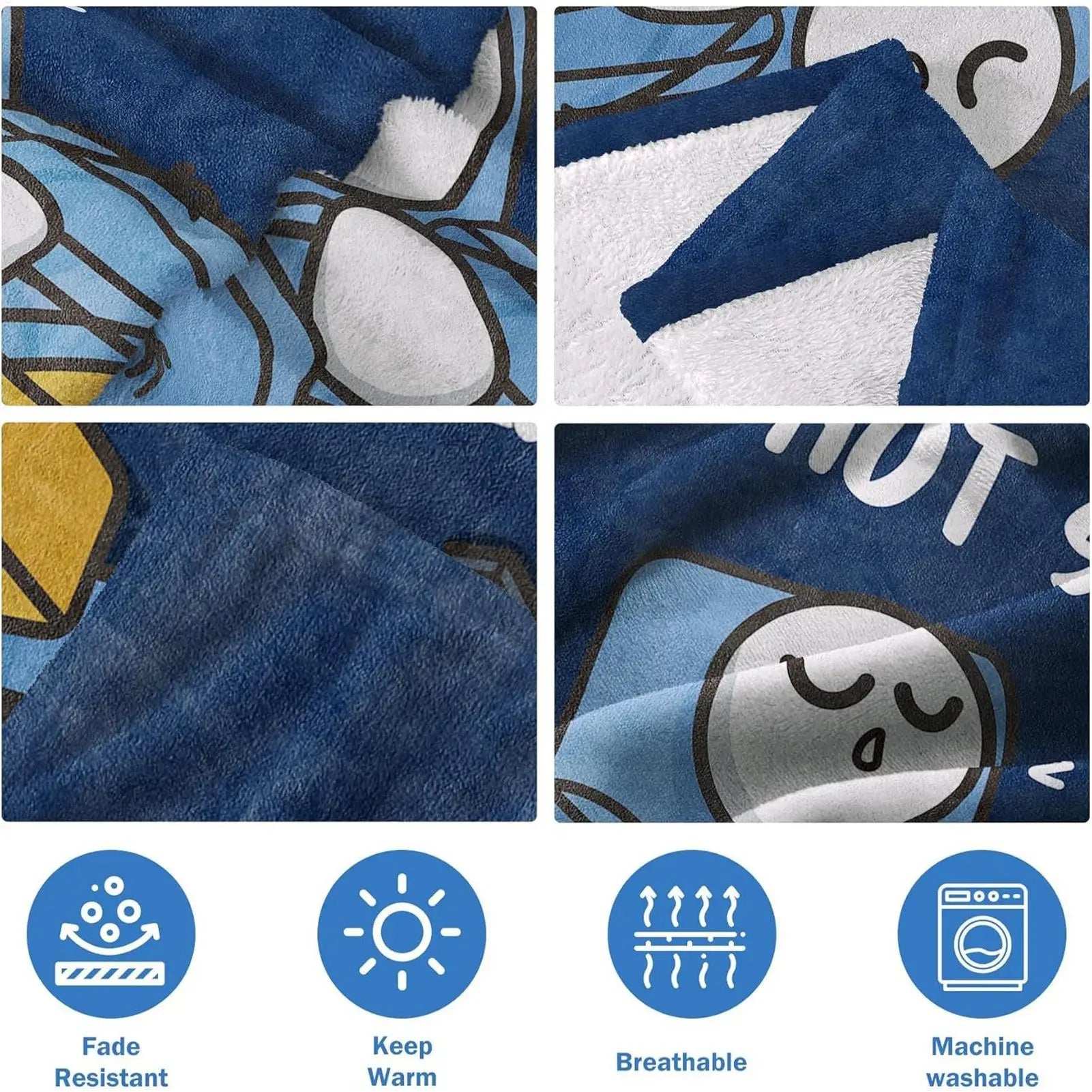Funny Blanket Dad is Not Sleeping Sofa Throws Father's Day Blanket for Men Husbands Grandpa Birthday Holiday Thanksgiving Home Qme