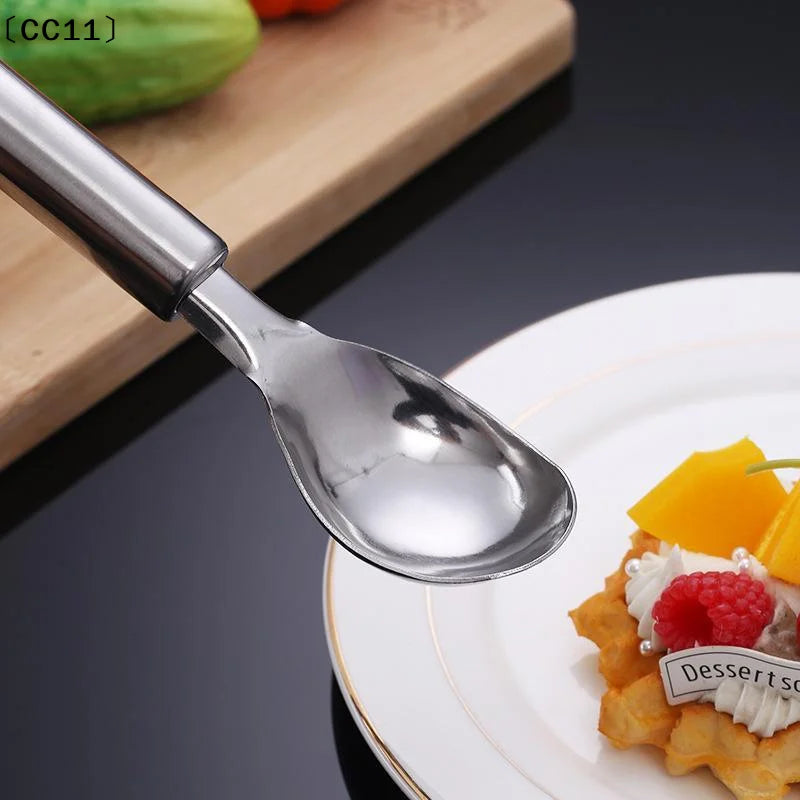 Stainless Steel Ice Cream Scoop Long Handle Rust Proof Surface Qme