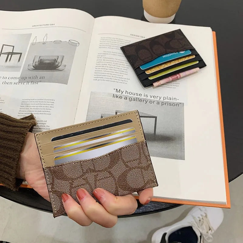 Multi-function Card Holder Luxury Design Wallets Women PU Leather Qme
