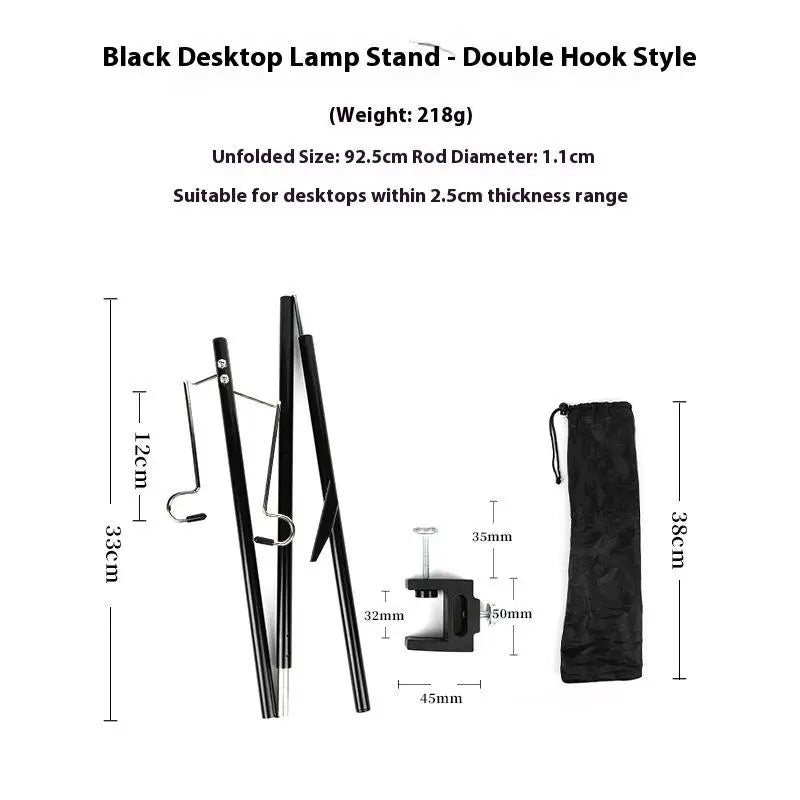 Portable Lighting Brackets Outdoor Camping Lantern Stand Tabletop Qme 2