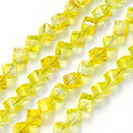 4-8mm Cube Crystal Glass Beads for Jewelry Making Faceted Square Crystal Glass Beads for Bracelet Earring Necklace DIY Craft Qme Color 8 4mm-98pcs