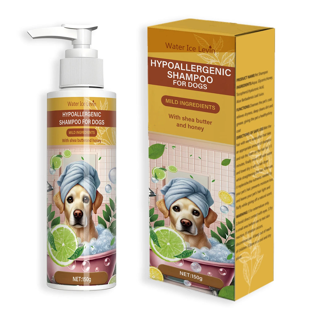 Pet Shampoo - Neutral Deep Cleansing Pet Bathing with Fresh Fragrance, Moisturizing, Removing Odor, Suitable for Cats and Dogs, Keeping Clean Hair, Smooth and Shiny Qme 150G Box