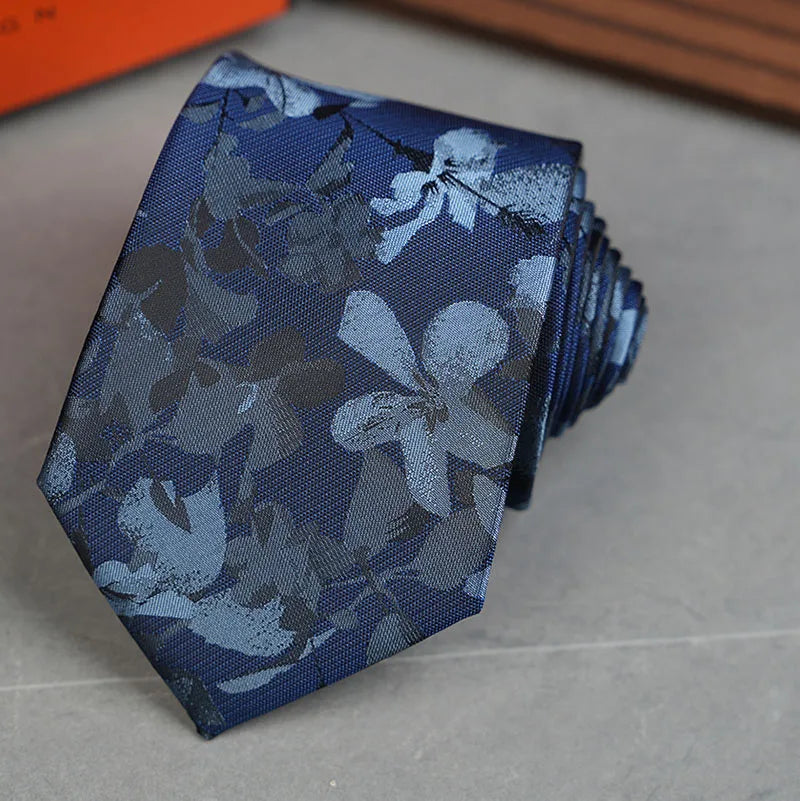 Men Jacquard Tie Dot Floral Necktie Accessories Daily Wear Shirt Suit Qme RT6