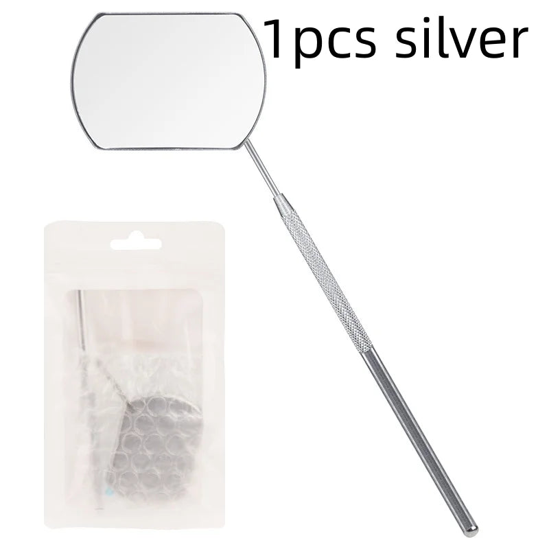 Eyelash Extension Mirror Detachable Stainless Steel Lash Lifting Makeup Mirror Beauty Tool Accessories Supplies Qme 1pcs silver