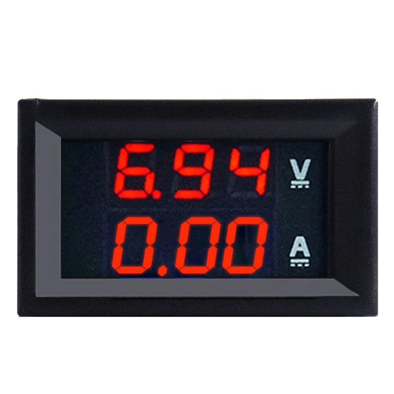 DC 0-100V 10A Digital Voltmeter Ammeter Dual Display Voltage Detector Qme A2