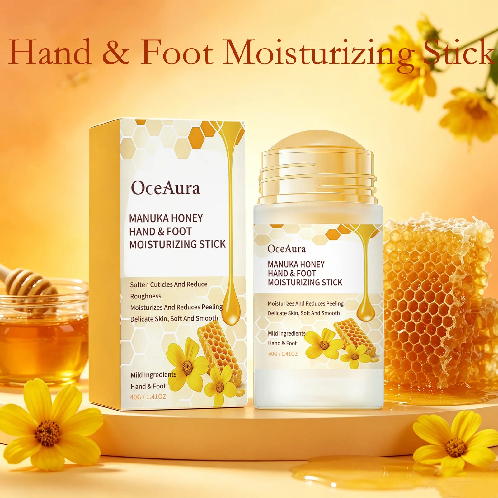 Oceaura Manuka Honey Hand Foot Moisturizing Stick Dry Rough Skin Qme