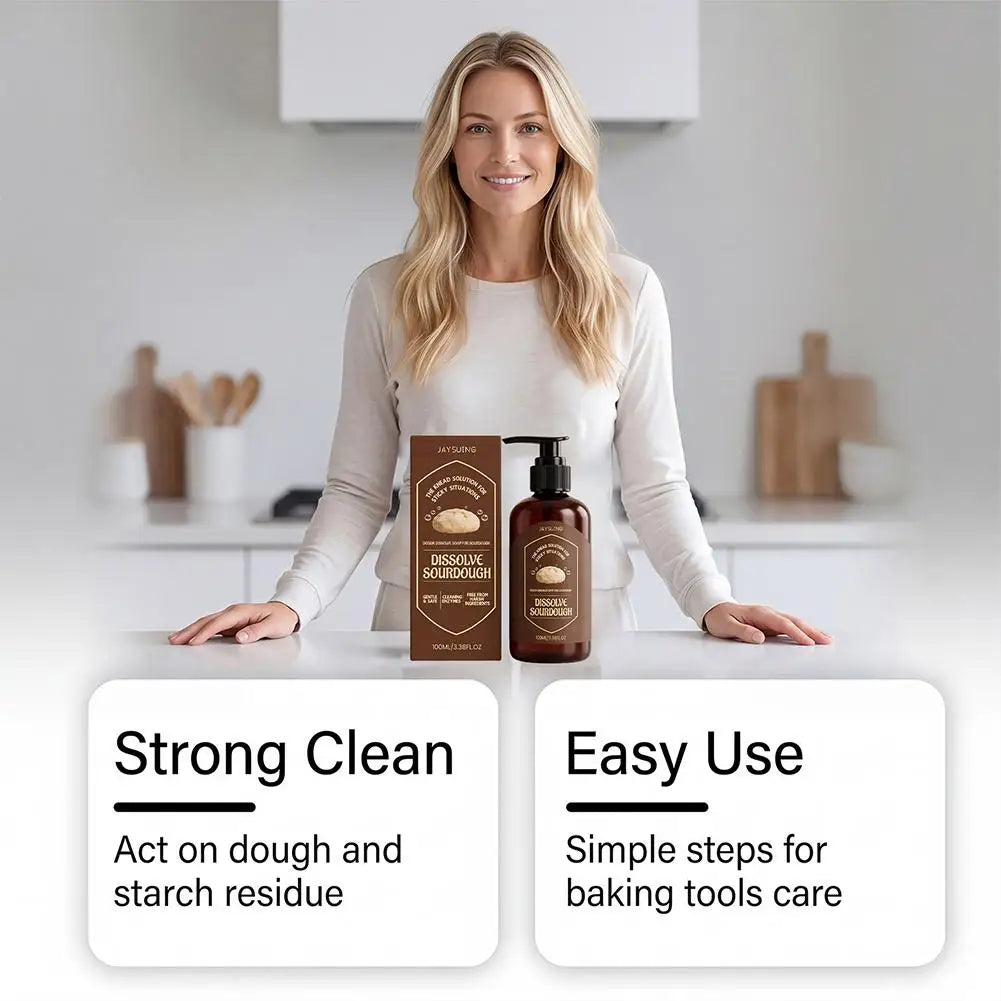 Dough Cleaner Removes Stubborn Reduces Need Scrubbing Soaking Kitchen Qme